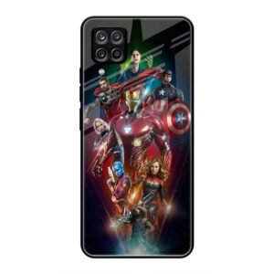 All avengers Glass Case for Samsung M32 4g