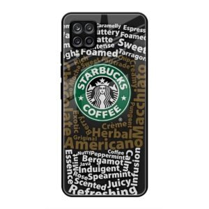 Starbucks Coffee Name Glass Case for Samsung M32 4g