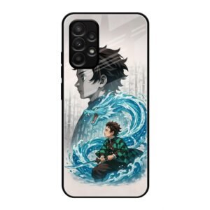 Water Dragon Warrior Glass Case for Samsung M32 5g