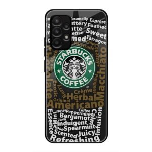 Starbucks Coffee Name Glass Case for Samsung M32 5g