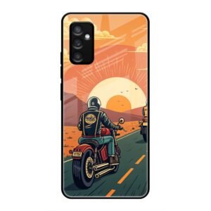 Wheels & Wanderlust Glass Case for Samsung M52