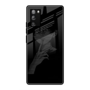 A boy Thinking Glass Case for Samsung Note 20