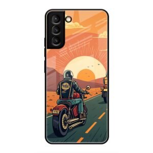 Wheels & Wanderlust Glass Case for Samsung S23 Plus