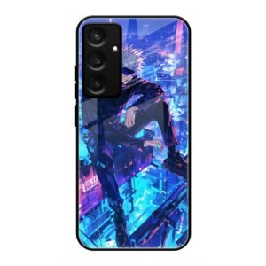 Cyberpunk Vigilante Glass Case for Samsung S24
