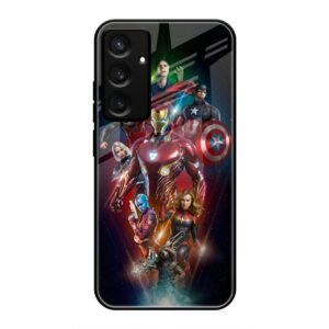 All avengers Glass Case for Samsung S24