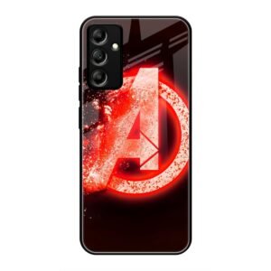 Avengers Logo Glass Case for Samsung S24fe
