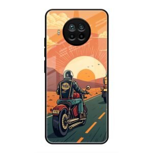 Wheels & Wanderlust Glass Case for Mi 10i