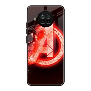 Avengers Logo Glass Case for Mi 11 Lite