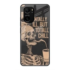 Skeleton Chill Glass Case for Mi 10X