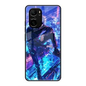 Cyberpunk Vigilante Glass Case for Mi 10X