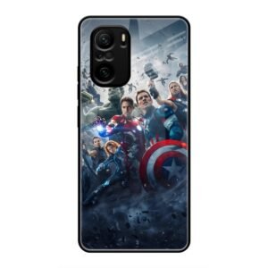 Avengers Glass Case for Mi 10X