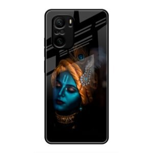 Lord Krishna Glass Case for Mi 10X