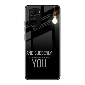 Quotes Glass Case for Mi 10X