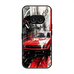 Midnight Cruiser Glass Case for Nothing Phone 2a