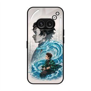 Water Dragon Warrior Glass Case for Nothing Phone 2a