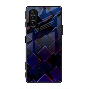 3D Square Glass Case for Poco F3 Gt