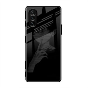 A boy Thinking Glass Case for Poco F3 Gt