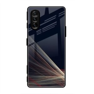 Waves Printed Glass Case for Poco F3 Gt