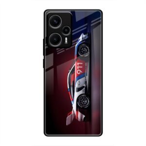 Porsche 911 Racing Legend Glass Case for Poco F5