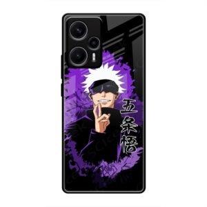 Gojo Satoru - The Honored One Glass Case for Poco F5