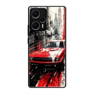 Midnight Cruiser Glass Case for Poco F5