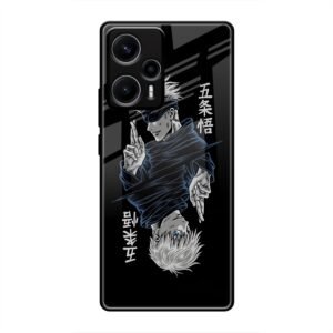 Duality of Satoru Gojo Glass Case for Poco F5