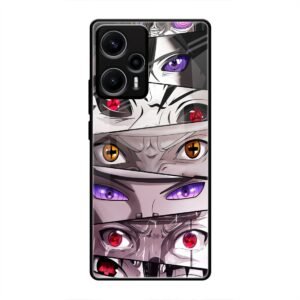 Eyes of the Uchiha Clan Glass Case for Poco F5
