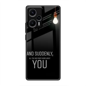 Quotes Glass Case for Poco F5