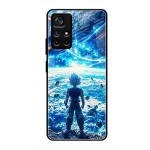 Cosmic Warrior's Resolve Glass Case for Poco M4 Pro