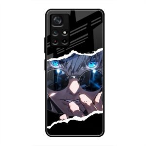 Azure Enigma Glass Case for Poco M4 Pro