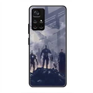 Caption America Glass Case for Poco M4 Pro