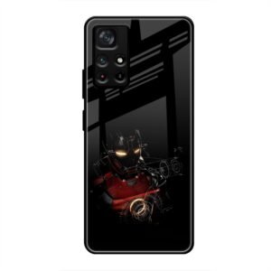 Iron Man Glass Case for Poco M4 Pro