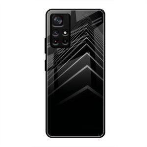 Square Illusion Glass Case for Poco M4 Pro