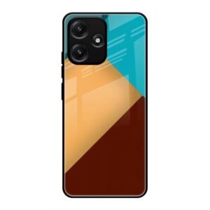 Abstract Color Glass Case for Poco M6 Pro
