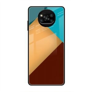 Abstract Color Glass Case for Poco X3