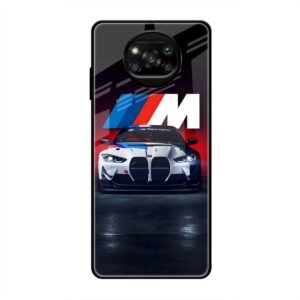 M Power Dominance Glass Case for Poco X3 Pro