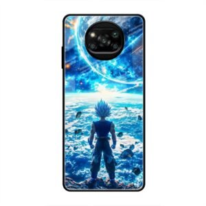 Cosmic Warrior's Resolve Glass Case for Poco X3 Pro