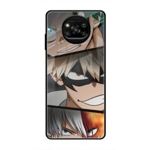 Determined Heroes Glass Case for Poco X3 Pro