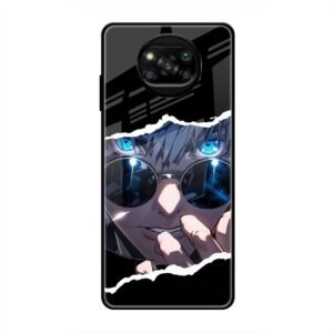 Azure Enigma Glass Case for Poco X3 Pro