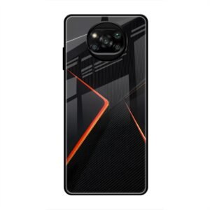 Abstract Line Glass Case for Poco X3 Pro
