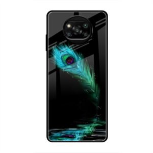 Lord Krishna Glass Case for Poco X3 Pro