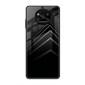 Square Illusion Glass Case for Poco X3 Pro