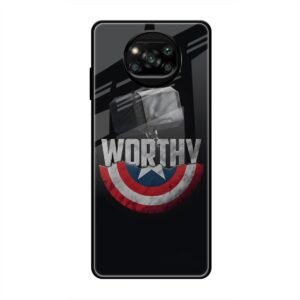 Thor and Caption America Glass Case for Poco X3 Pro