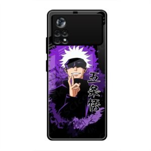 Gojo Satoru - The Honored One Glass Case for Poco X4 Pro