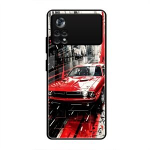 Midnight Cruiser Glass Case for Poco X4 Pro