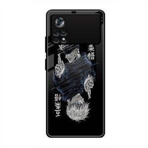 Duality of Satoru Gojo Glass Case for Poco X4 Pro