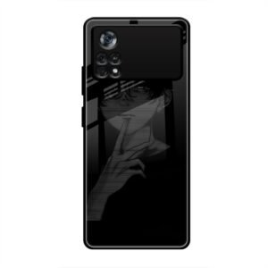 A boy Thinking Glass Case for Poco X4 Pro