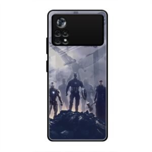 Caption America Glass Case for Poco X4 Pro