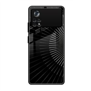 Lines Illusion Glass Case for Poco X4 Pro