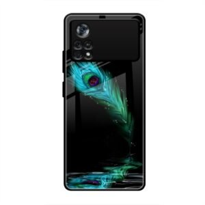 Lord Krishna Glass Case for Poco X4 Pro